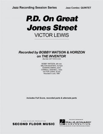 Victor Lewis, P.D. on Great Jones Street Jazz Quintet Partitur
