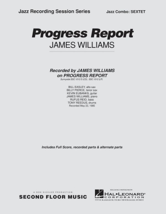 James Williams, Progress Report Jazz Sextet Partitur + Stimmen