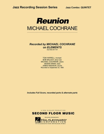 Michael Cochrane, Reunion Jazz Quintet Partitur + Stimmen