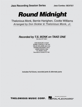 Bernie Hanighen, Round Midnight Jazz Ensemble Partitur