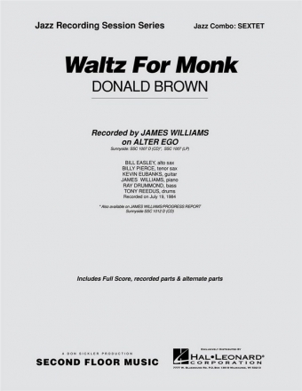 Donald Brown, Waltz for Monk Jazz Sextet Partitur