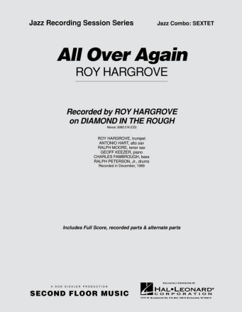 Roy Hargrove, All Over Again Jazz Sextet Partitur + Stimmen