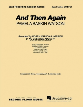 Pamela Watson, And Then Again Jazz Quintet Partitur