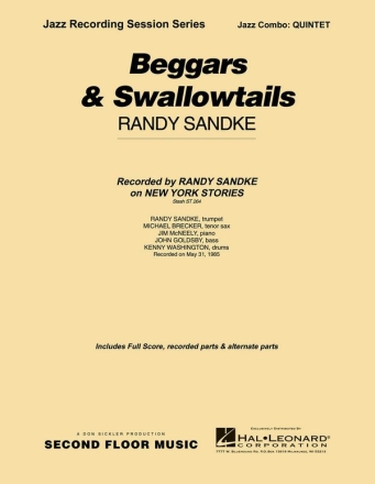Randy Sandke, Beggars & Swallowtails Jazz Quintet Partitur + Stimmen
