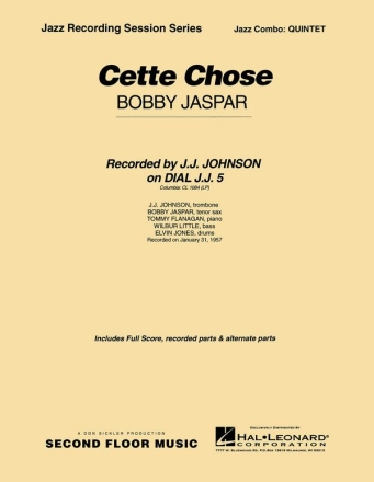Bobby Jaspar, Cette Chose Jazz Quintet Partitur + Stimmen
