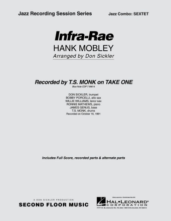 Hank Mobley, Infra-Rae Jazz Sextet Partitur + Stimmen
