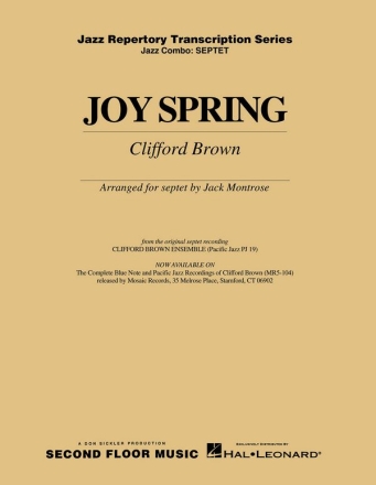 Clifford Brown, Joy Spring Big Band Partitur + Stimmen