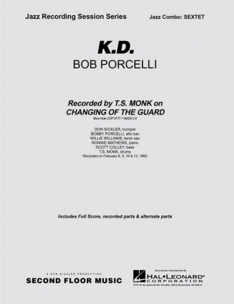 Bob Porcelli, K.D. Jazz Sextet Partitur