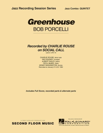 Bob Porcelli, Greenhouse Jazz Quintet Partitur + Stimmen