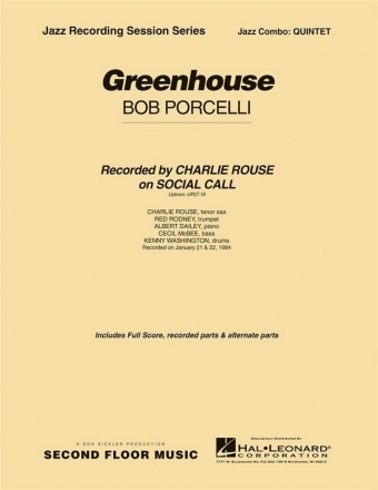 Bob Porcelli, Greenhouse Jazz Quintet Partitur