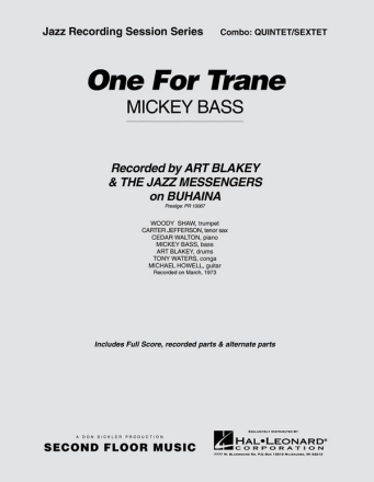 Mickey Bass, One for Trane Jazz-Quintet/Sextet Partitur + Stimmen
