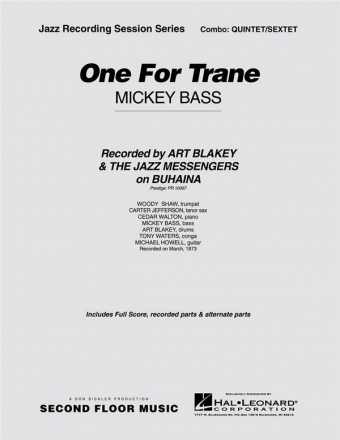 Mickey Bass, One for Trane Jazz-Quintet/Sextet Partitur