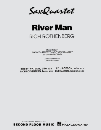 Rich Rothenberg, River Man Saxophonquartett Partitur + Stimmen