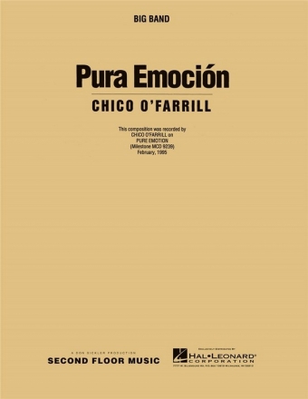 Chico O'Farrill, Pura Emocion Big Band Partitur