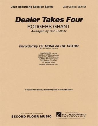 Rodgers Grant, Dealer Takes Four Jazz Sextet Partitur