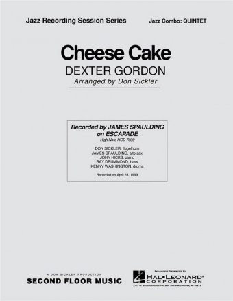 Dexter Gordon, Cheesecake Jazz Quintet Partitur