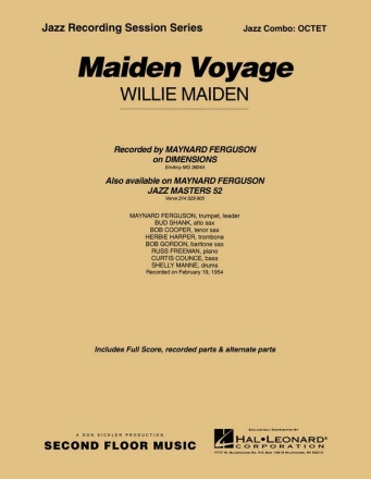 Willie Maiden, Maiden Voyage Jazz-Octet Partitur + Stimmen