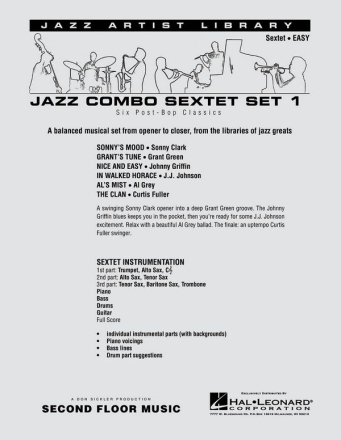 Sextet Set 1 (Easy) Jazz Ensemble Partitur + Stimmen