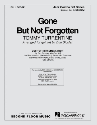Tommy Turrentine, Gone But Not Forgotten (For Fats) Jazz Quintet Partitur + Stimmen