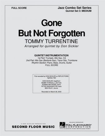 Tommy Turrentine, Gone But Not Forgotten (For Fats) Jazz Quintet Partitur