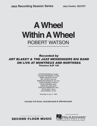 Robert Watson, A Wheel within a Wheel Jazz Sextet Partitur + Stimmen