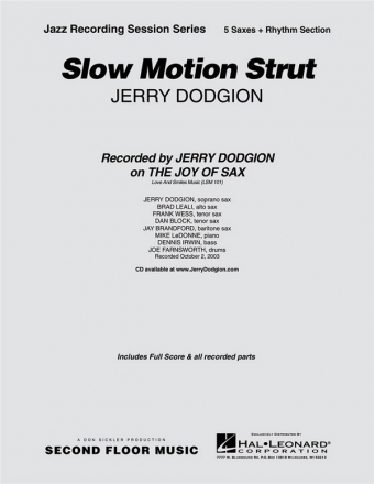 Jerry Dodgion, Slow Motion Strut Melody Line [variable tuning] and Rhythm Section Partitur