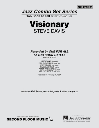 Steve Davis, Visionary Jazz Sextet Partitur + Stimmen
