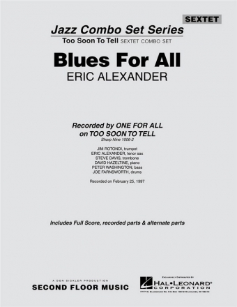 Eric Alexander, Blues For All Jazz Ensemble Partitur