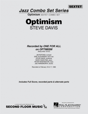 Steve Davis, Optimism Jazz Sextet Partitur