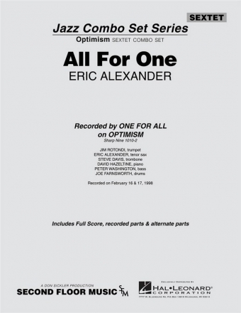 Eric Alexander, All for One Jazz Sextet Partitur