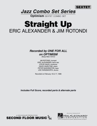 Eric Alexander_Jim Rotondi, Straight Up Jazz Sextet Partitur + Stimmen