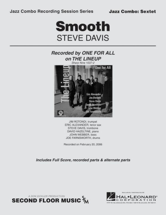 Steve Davis, Smooth Jazz Sextet Partitur + Stimmen