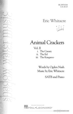 Animal Crackers vol.2 for mixed choir and piano score