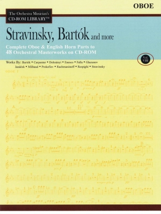 Bla Bartk_Igor Stravinsky, Stravinsky, Bartk and More - Vol. 8-Oboe Oboe CD-ROM
