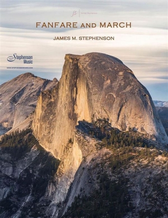 Jim Stephenson, Fanfare and March Brass Ensemble, Percussion and opt. Organ Partitur + Stimmen