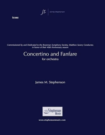 Jim Stephenson, Concertino And Fanfare Orchestra Partitur + Stimmen