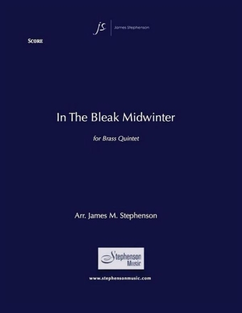 Gustav Holst, In the Bleak Midwinter Blechblserquintett Partitur + Stimmen