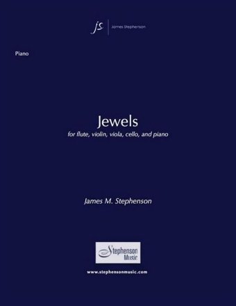 Jim Stephenson, Jewels Flute, Violin, Viola, Cello and Piano Partitur + Stimmen