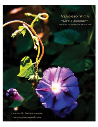 Jim Stephenson, Viaggio Vita (Life's Journey) Violin, Trumpet and Piano Partitur + Stimmen
