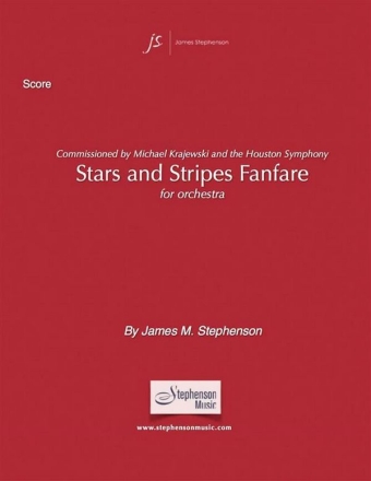 Jim Stephenson, Stars and Stripes Fanfare Orchestra Partitur + Stimmen