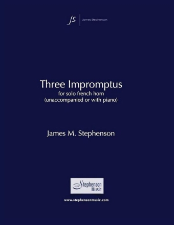 Jim Stephenson, Three Impromptus French Horn Buch