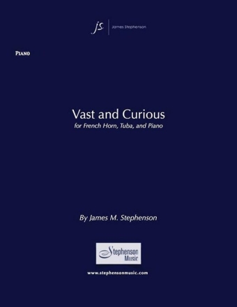Jim Stephenson, Vast And Curious French Horn, Tuba and Wind Ensemble Partitur + Stimmen