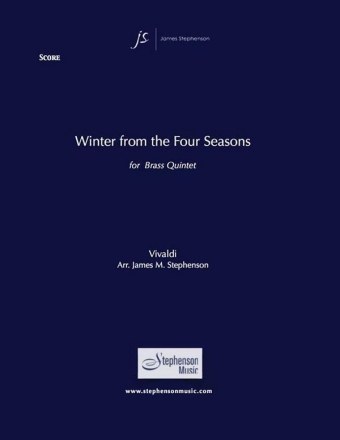 Antonio Vivaldi, Winter from The Four Seasons Blechblserquintett Partitur + Stimmen