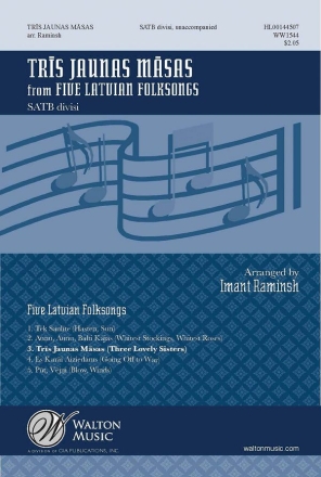 Tris Jaunas Masas SATB a Cappella Chorpartitur