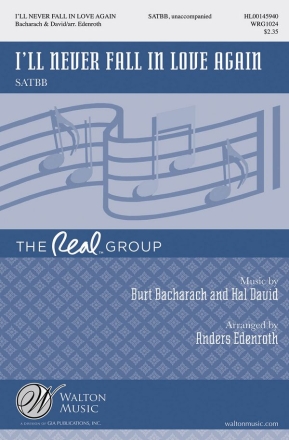 I'll Never Fall in Love Again for mixerd choir (SATBB) unaccompanied choral score