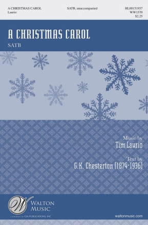 Tim Laurio, A Christmas Carol SATB a Cappella Chorpartitur