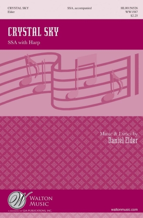Daniel Elder, Crystal Sky SSA with Harp Chorpartitur