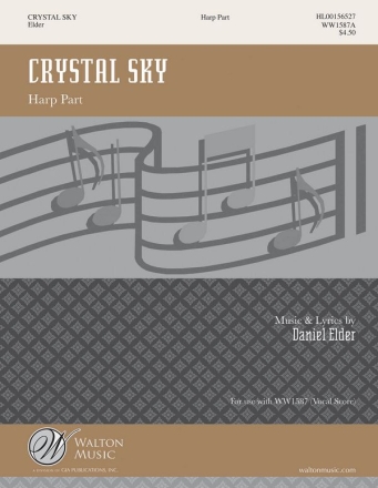 Daniel Elder, Crystal Sky - Harp Part SSA with Harp Chorpartitur