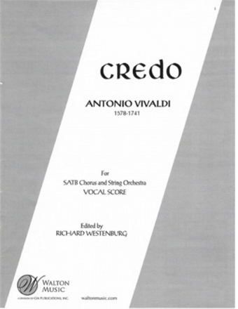 Antonio Vivaldi, Credo SATB Chorpartitur