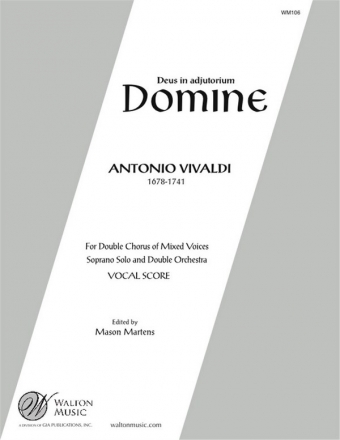 Antonio Vivaldi, Deus in Adjutorium Domine SATB Double Choir Chorpartitur